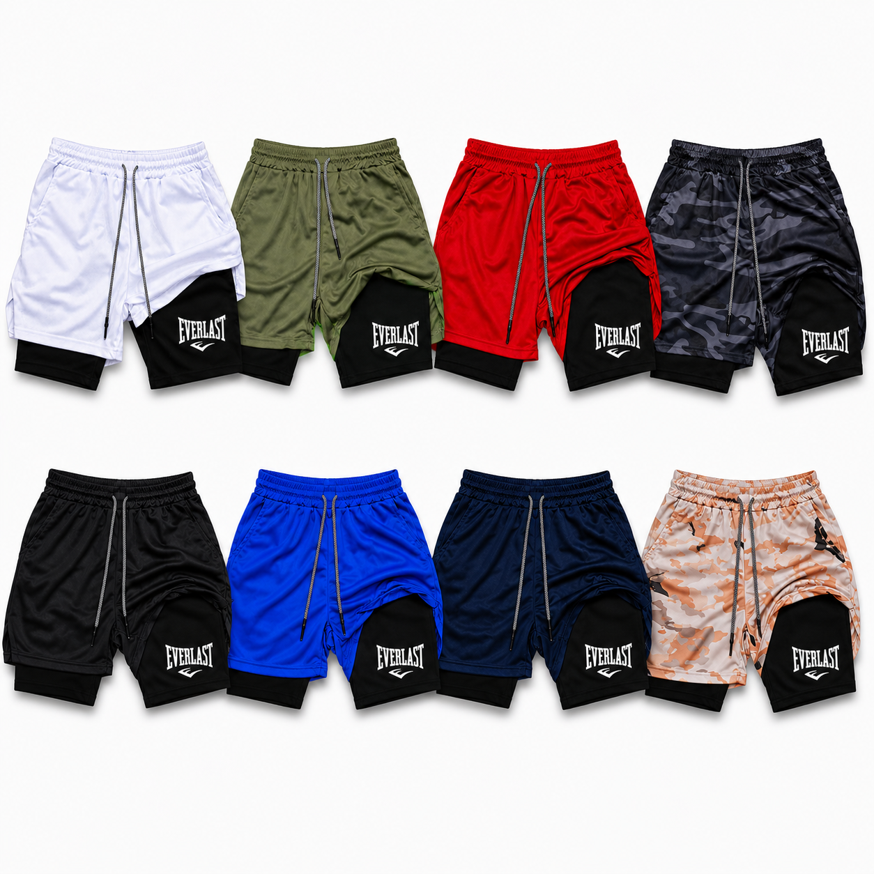 8 Bermudas Everlast - Frete Grátis